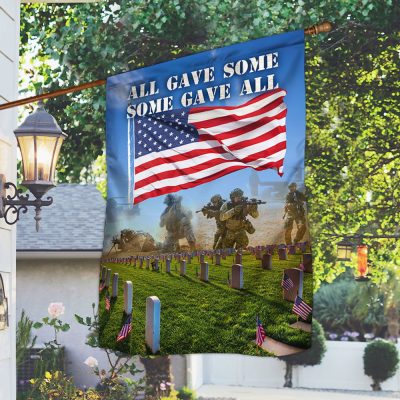 Memorial Day Flag, All Gave Some Some Gave All TQN06F - Flagwix