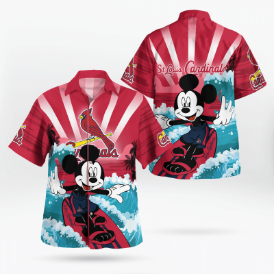 St Louis Cardinals and Mickey Mouse Hawaii Shirt: A Fun and Stylish Collaboration for Baseball and Disney Fans!