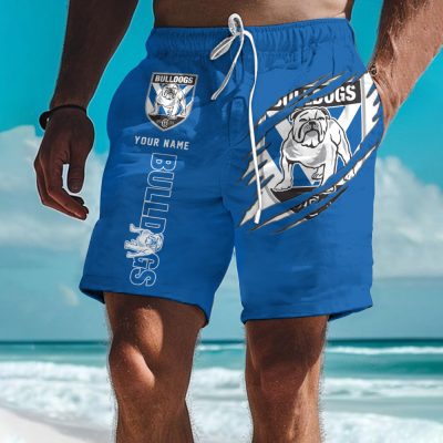NRL Special Tearing Logo Men Short Pants Custom Any Name Gifts For Fan NRL Special Tearing Logo Men Short Pants Custom Any Name Gifts For Fan