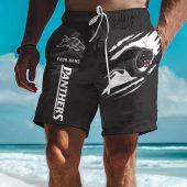 NRL Special Tearing Logo Men Short Pants Custom Any Name Gifts For Fan