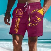 NRL Special Tearing Logo Men Short Pants Custom Any Name Gifts For Fan