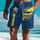 NRL Special Tearing Logo Men Short Pants Custom Any Name Gifts For Fan