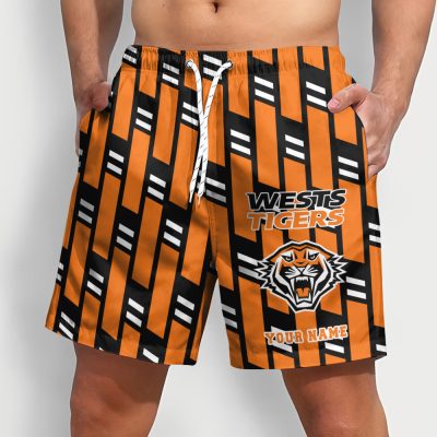 NRL Rugby Summer Men Short Pants Custom Any Name Gift For Fan