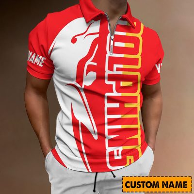 NRL Personalized Zipper Polo Shirt Gift For Footy Fan - New Arrivals