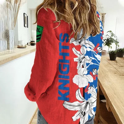Newcastle Knights Women's Casual Shirt Personalized Gift For Fans v3