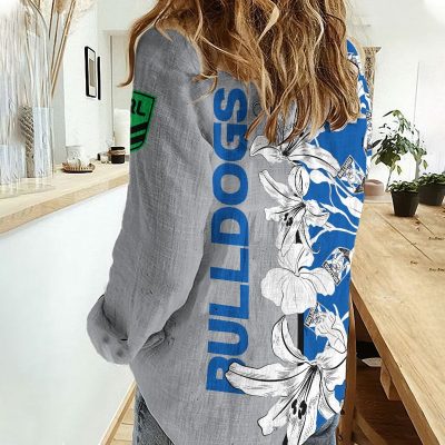 Canterbury Bulldogs Women's Casual Shirt Personalized Gift For Fans v3