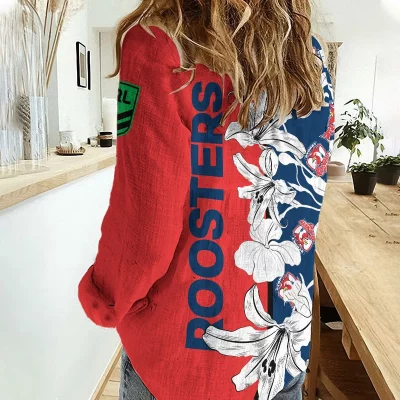 Sydney Roosters Women's Casual Shirt Personalized Gift For Fans v3