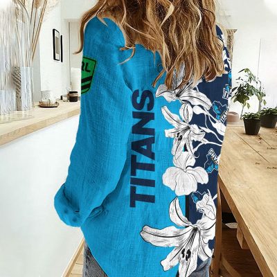 Gold Coast Titans Women's Casual Shirt Personalized Gift For Fans v3