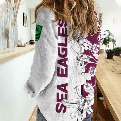Manly Sea Eagles Women's Casual Shirt Personalized Gift For Fans v3