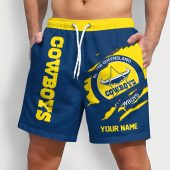 NRL Rugby Team Tearing Logo Men Short Pants Custom Any Name Gifts For