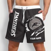 NRL Rugby Team Tearing Logo Men Short Pants Custom Any Name Gifts For