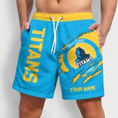 NRL Rugby Team Tearing Logo Men Short Pants Custom Any Name Gifts For