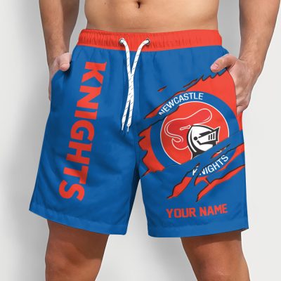 NRL Rugby Team Tearing Logo Men Short Pants Custom Any Name Gifts For