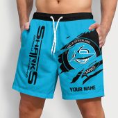 NRL Rugby Team Tearing Logo Men Short Pants Custom Any Name Gifts For