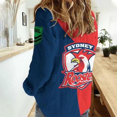 Sydney Roosters Women's Casual Shirt Personalized Gift For Fans v2