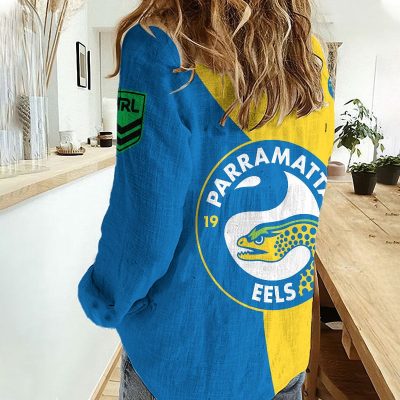 Parramatta Eels Women's Casual Shirt Personalized Gift For Fans v2