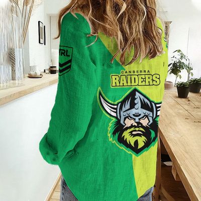 Canberra Raiders Women's Casual Shirt Personalized Gift For Fans v2
