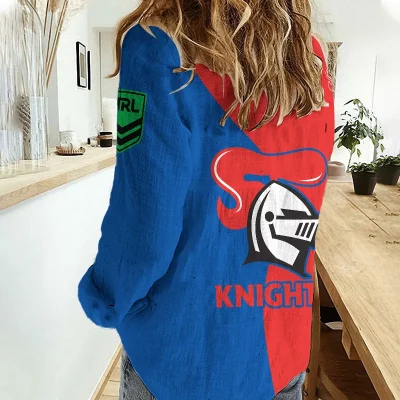 Newcastle Knights Women's Casual Shirt Personalized Gift For Fans v2