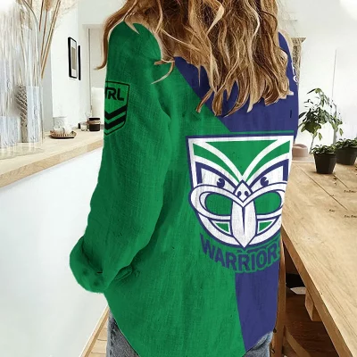 New Zealand Warriors Women's Casual Shirt Personalized Gift For Fans v2