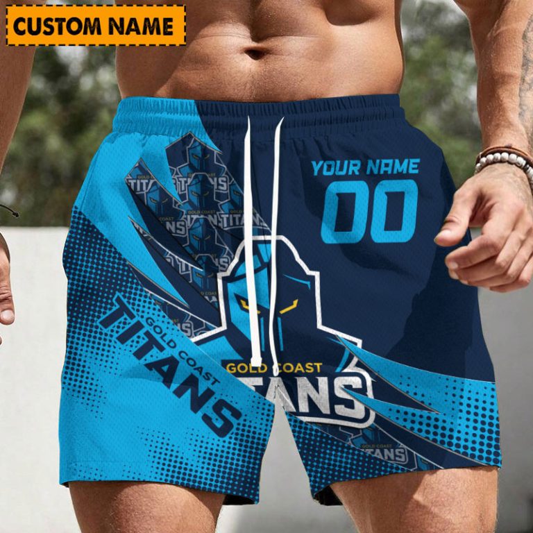 NRL Personalized Men's Short Pants Beach Shorts For Fan - Limited Edit