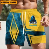 NRL Personalized Men's Short Pants Beach Shorts For Fan - Limited Edit