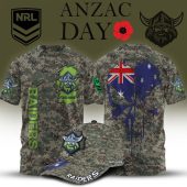 NRL x Anzac Day Personalized T Shirt & Cap For Fan - Limited Edition