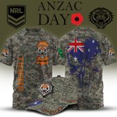 NRL x Anzac Day Personalized T Shirt & Cap For Fan - Limited Edition