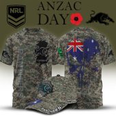 NRL x Anzac Day Personalized T Shirt & Cap For Fan - Limited Edition