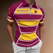 NRL Personalized Zipper Polo Shirt Best Gift For Fan