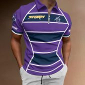 NRL Personalized Zipper Polo Shirt Best Gift For Fan