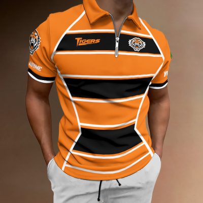 NRL Personalized Men's Zipper Polo Shirt Best Gift For Fan - Limited E