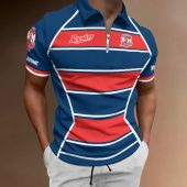 NRL Personalized Zipper Polo Shirt Best Gift For Fan