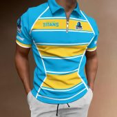 NRL Personalized Zipper Polo Shirt Best Gift For Fan