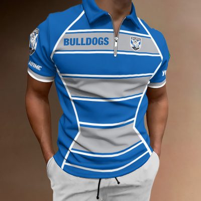 NRL Personalized Men's Zipper Polo Shirt Best Gift For Fan - Limited E