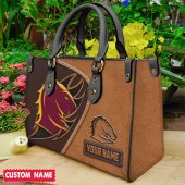 NRL Personalized Women's Leather Handbag For Fan Hot Sale 2025 - Limit