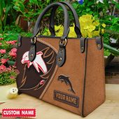 NRL Personalized Women's Leather Handbag For Fan Hot Sale 2025 - Limit