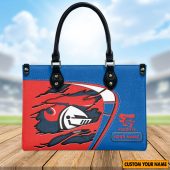 NRL Personalized Women's Leather Handbag For Fan - Limited Edition