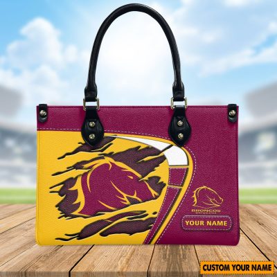 NRL Personalized Women's Leather Handbag For Fan - Limited Edition