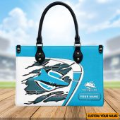 NRL Personalized Women's Leather Handbag For Fan - Limited Edition
