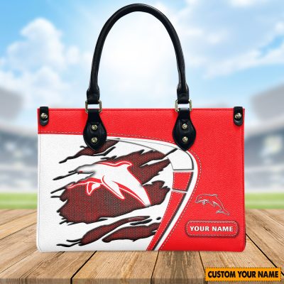 NRL Personalized Women's Leather Handbag For Fan - Limited Edition