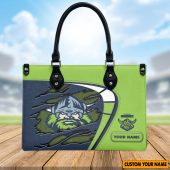 NRL Personalized Women's Leather Handbag For Fan - Limited Edition