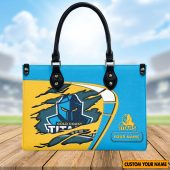NRL Personalized Women's Leather Handbag For Fan - Limited Edition