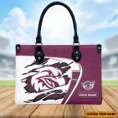 NRL Personalized Women's Leather Handbag For Fan - Limited Edition