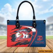 NRL Personalized Women's Leather Handbag For Fan - Limited Edition