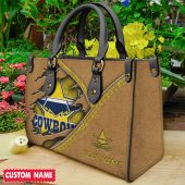 NRL Personalized Elegant Women's Leather Handbag For Fan - Limited Edi