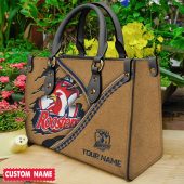 NRL Personalized Elegant Women's Leather Handbag For Fan - Limited Edi