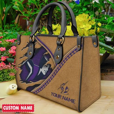 NRL Personalized Elegant Women's Leather Handbag For Fan - Limited Edi