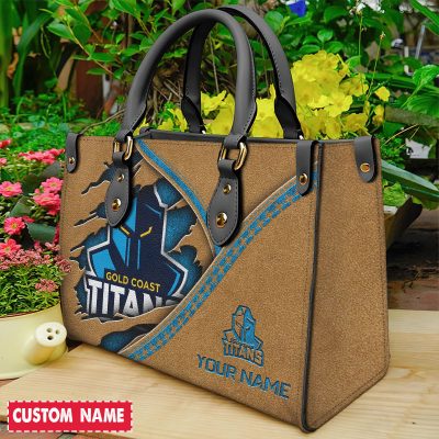 NRL Personalized Elegant Women's Leather Handbag For Fan - Limited Edi