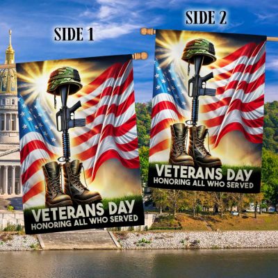 Veterans Day Honoring All Who Served Veteran Boots American Flag MLN3994F - Flagwix