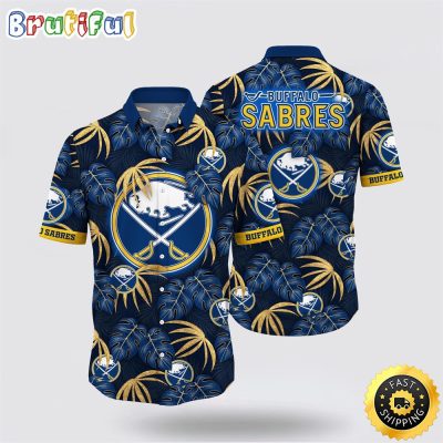 NHL Buffalo Sabres Hawaiian Shirt Tropical Motifs Summer Hawaiian Shirt